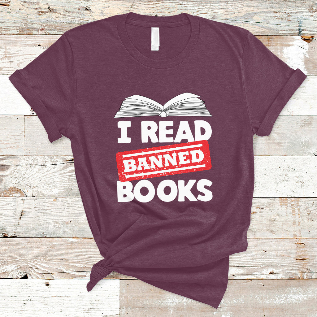 I Read Banned Books Readers Reading I'm With The Banned T Shirt - Wonder Print Shop