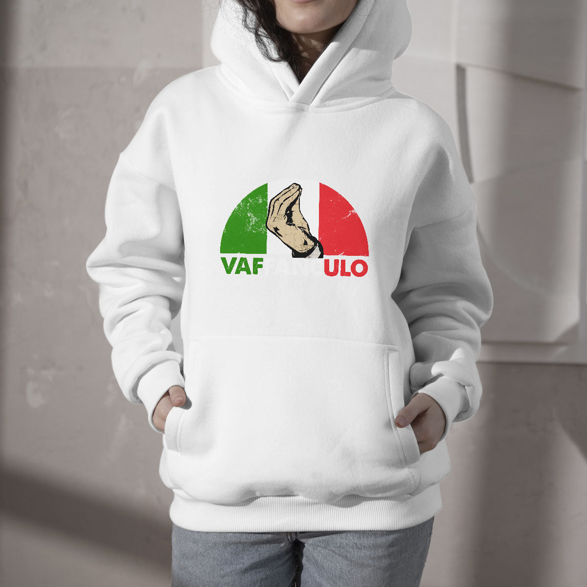 Vaffanculo Have A Great Day Funny Sarcastic Italian Saying Slang Italia Flag Italian Pride Hoodie - Wonder Print Shop