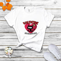 Funny I Survived Valentine It's Fine I'm Fine Everything Is Fine Anti Valentines Day Funny Cat T Shirt - Wonder Print Shop