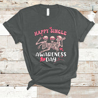 Happy Singles Awareness Day Galentine's Gang Anti Valentines T-Shirt - Wonder Print Shop