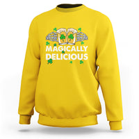Magically Delicious St Patricks Day Skeleton Charms Shmarock Sweatshirt - Wonder Print Shop