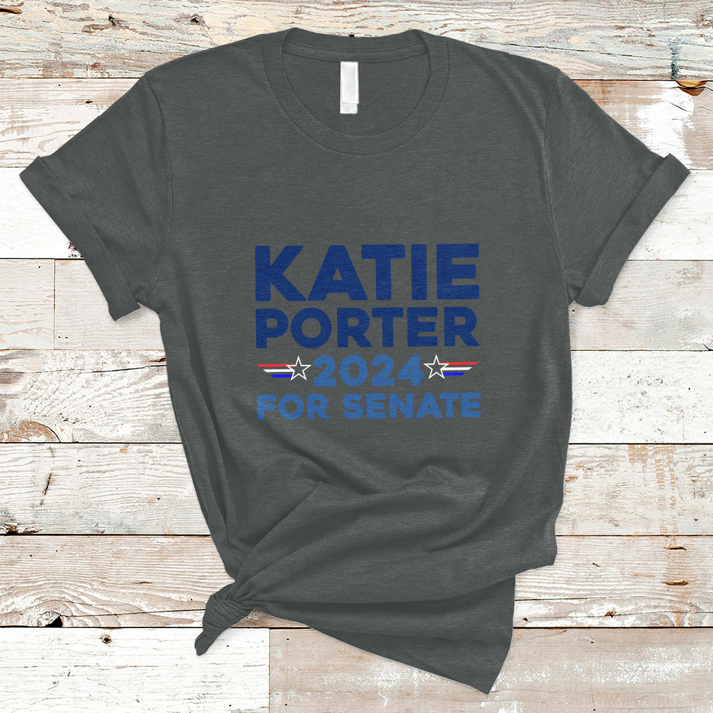 Katie Porter 2024 For US Senate California Democrat Senator T-Shirt - Wonder Print Shop