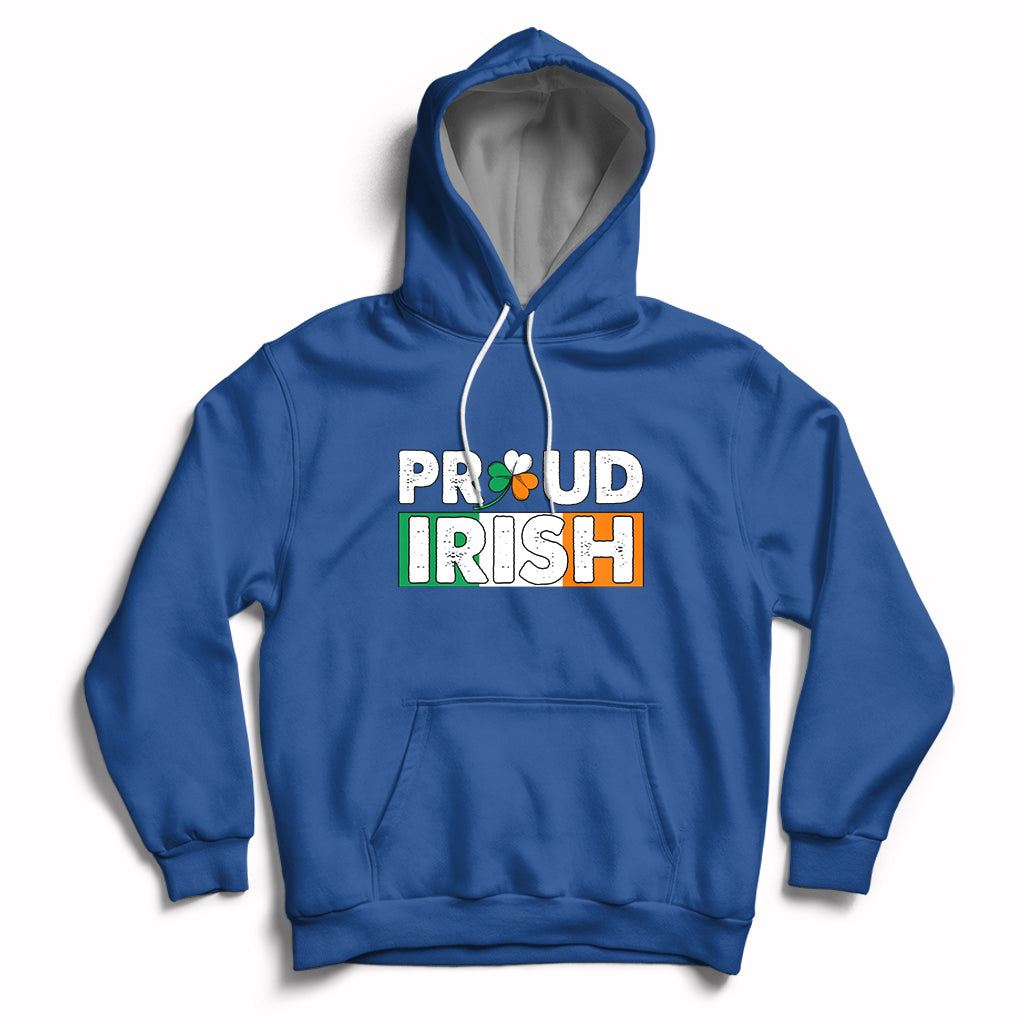 Proud Irish St. Patrick's Day Shamrock Lucky Charm Hoodie - Wonder Print Shop
