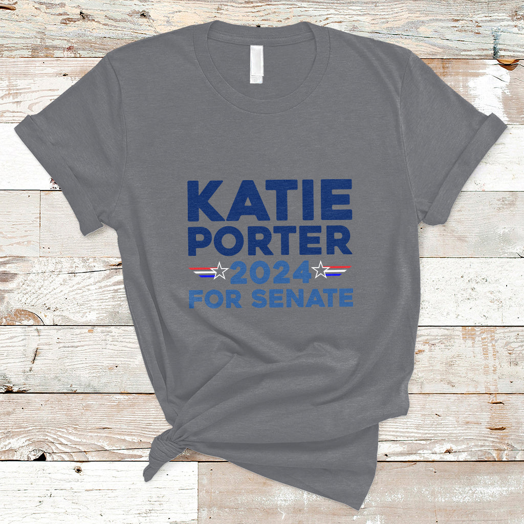 Katie Porter 2024 For US Senate California Democrat Senator T-Shirt - Wonder Print Shop