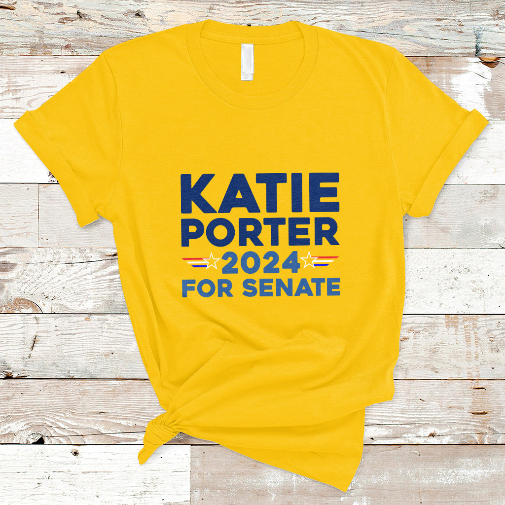 Katie Porter 2024 For US Senate California Democrat Senator T-Shirt - Wonder Print Shop