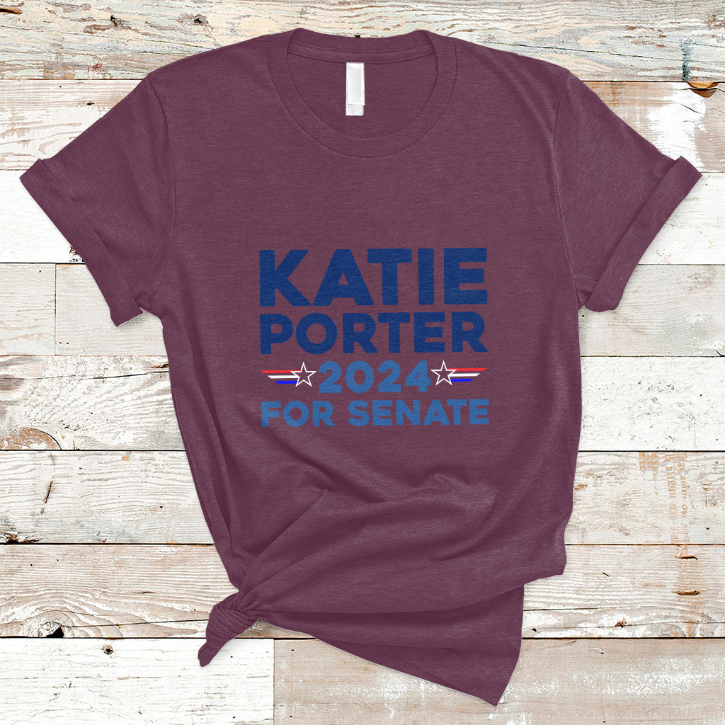 Katie Porter 2024 For US Senate California Democrat Senator T-Shirt - Wonder Print Shop