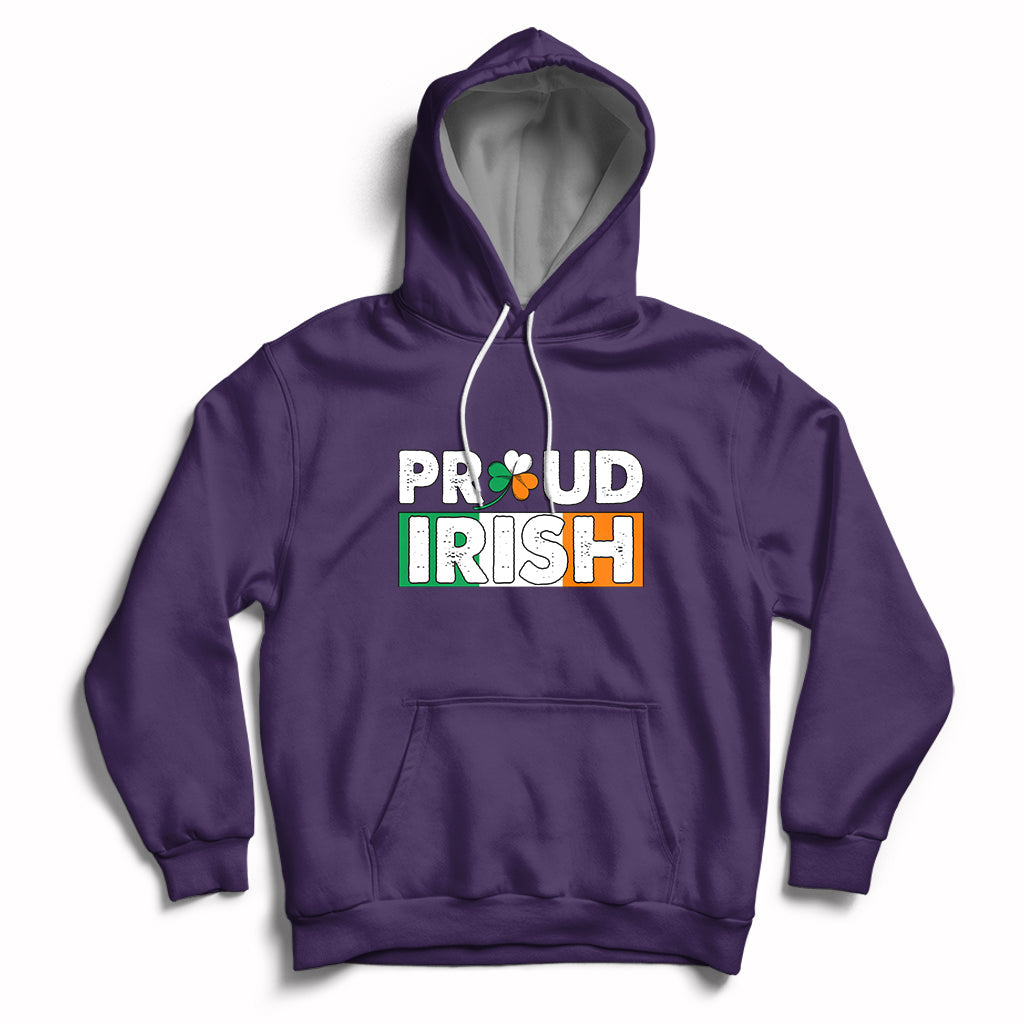 Proud Irish St. Patrick's Day Shamrock Lucky Charm Hoodie - Wonder Print Shop