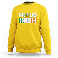 Proud Irish St. Patrick's Day Shamrock Lucky Charm Sweatshirt - Wonder Print Shop