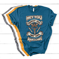 Hey You Community Nurse You Are Awesome T Shirt - Wonder Print Shop