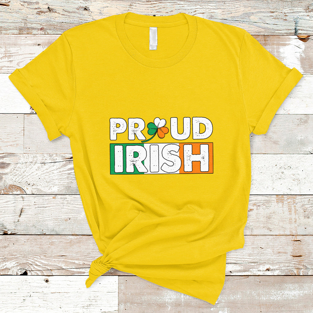 Proud Irish St. Patrick's Day Shamrock Lucky Charm T-Shirt - Wonder Print Shop
