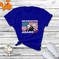 Washington Adams 1789 American Patriots Presidents Day US History US Pride Political T Shirt - Wonder Print Shop
