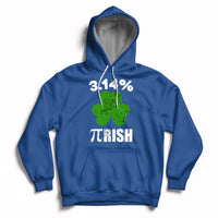 Pi Day St. Patrick's 3.14% Irish Funny Pirish Math Number Pi Hoodie - Wonder Print Shop