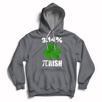 Pi Day St. Patrick's 3.14% Irish Funny Pirish Math Number Pi Hoodie - Wonder Print Shop