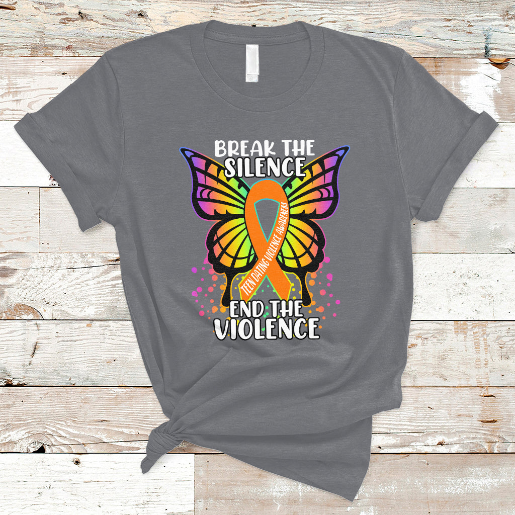 Break The Silence End The Violence Teen Dating Violence T-Shirt - Wonder Print Shop