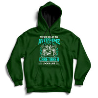 This Is What An Awesome Caretaker Looks Like Hoodie - Wonder Print Shop