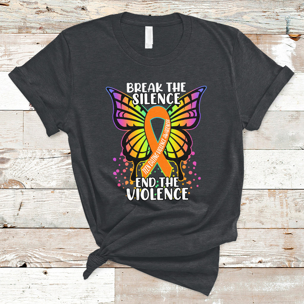 Break The Silence End The Violence Teen Dating Violence T-Shirt - Wonder Print Shop