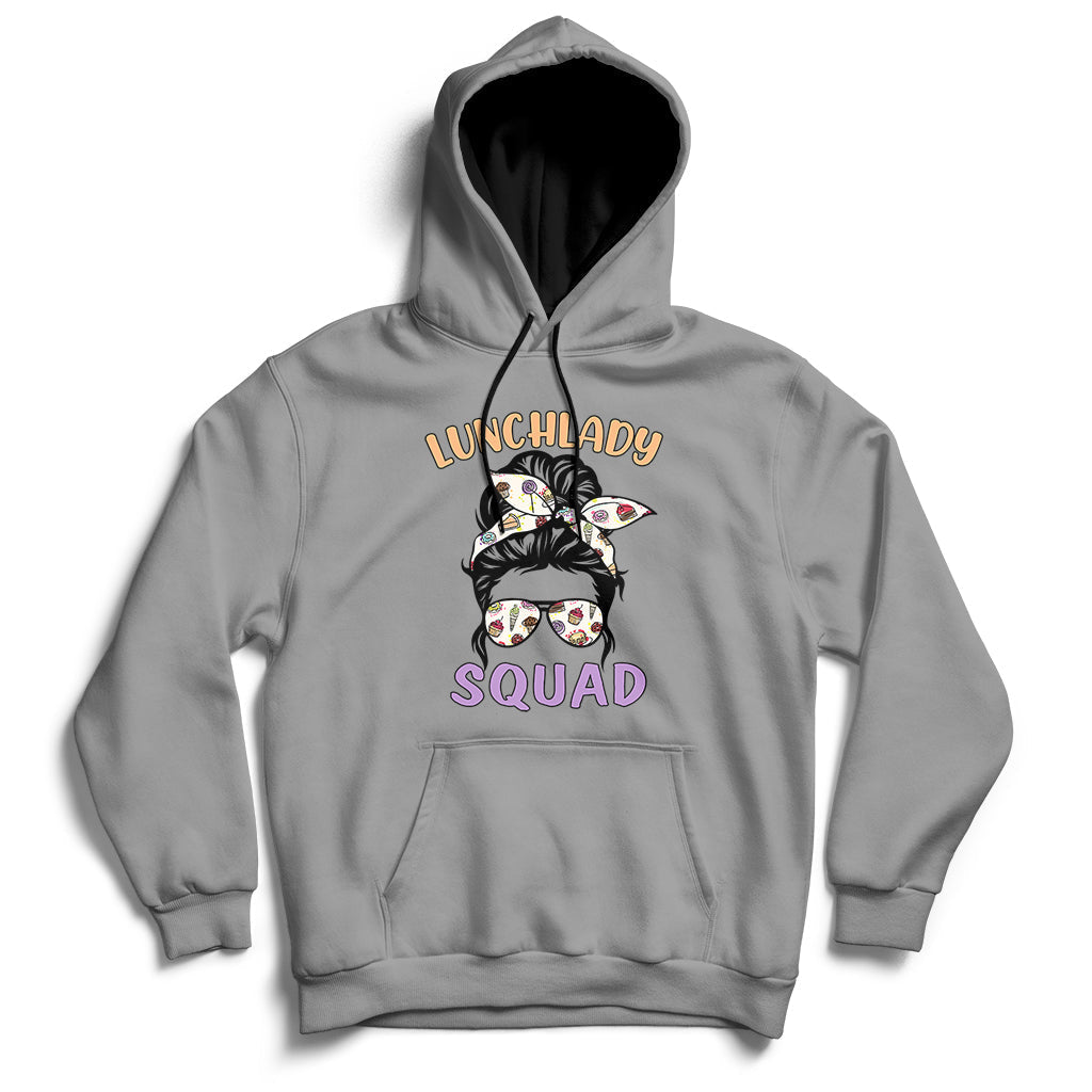 Funny Cafeteria Squad Lunch Lady Crew Lunch Lady Squad Hoodie - Wonder Print Shop