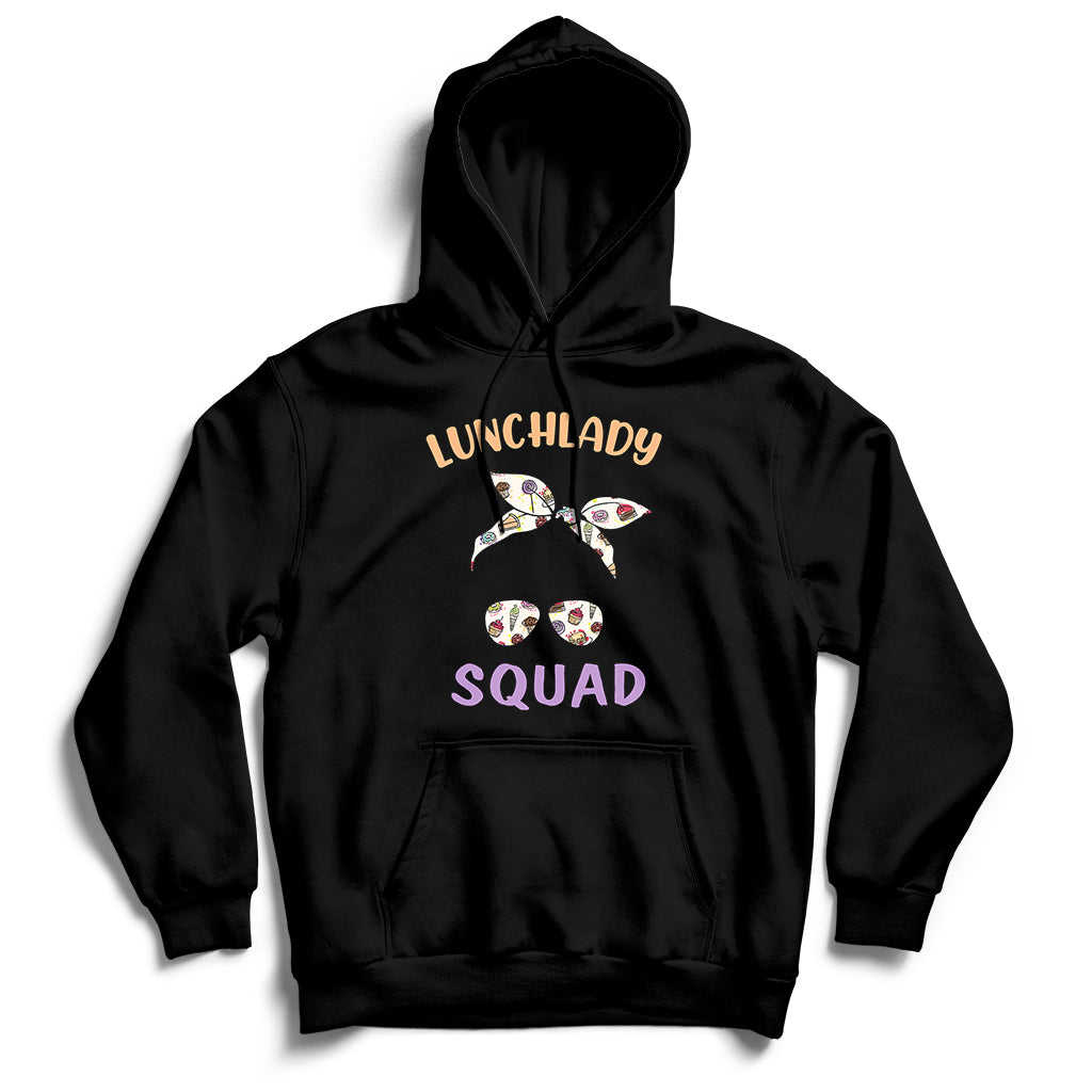 Funny Cafeteria Squad Lunch Lady Crew Lunch Lady Squad Hoodie - Wonder Print Shop