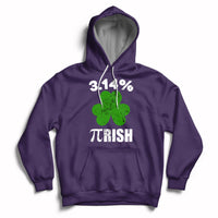 Pi Day St. Patrick's 3.14% Irish Funny Pirish Math Number Pi Hoodie - Wonder Print Shop