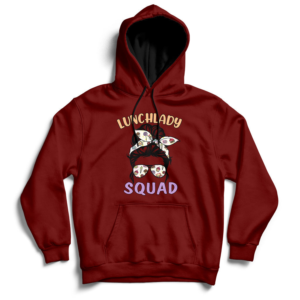 Funny Cafeteria Squad Lunch Lady Crew Lunch Lady Squad Hoodie - Wonder Print Shop