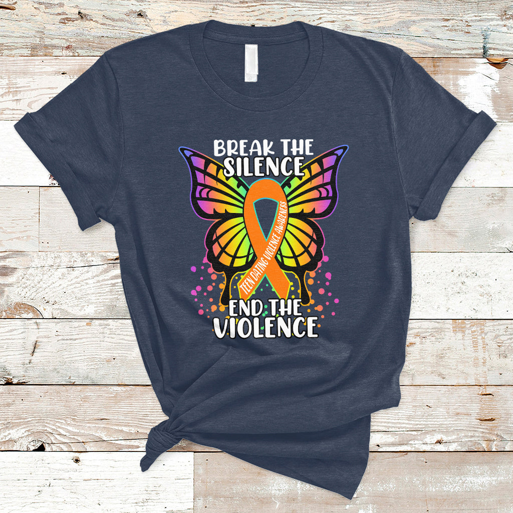 Break The Silence End The Violence Teen Dating Violence T-Shirt - Wonder Print Shop