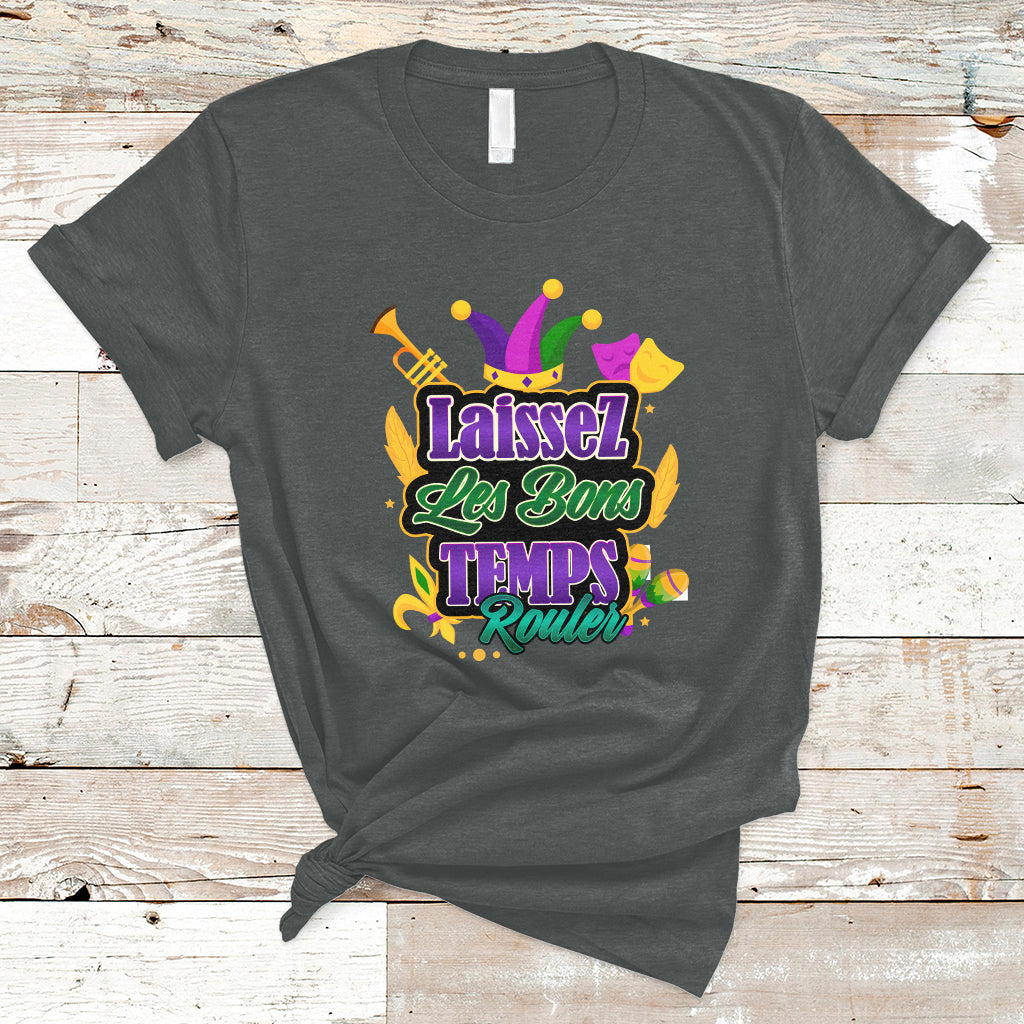 Laissez Les Bons Temps Rouler Mardi Gras New Orleans Parade T Shirt - Wonder Print Shop