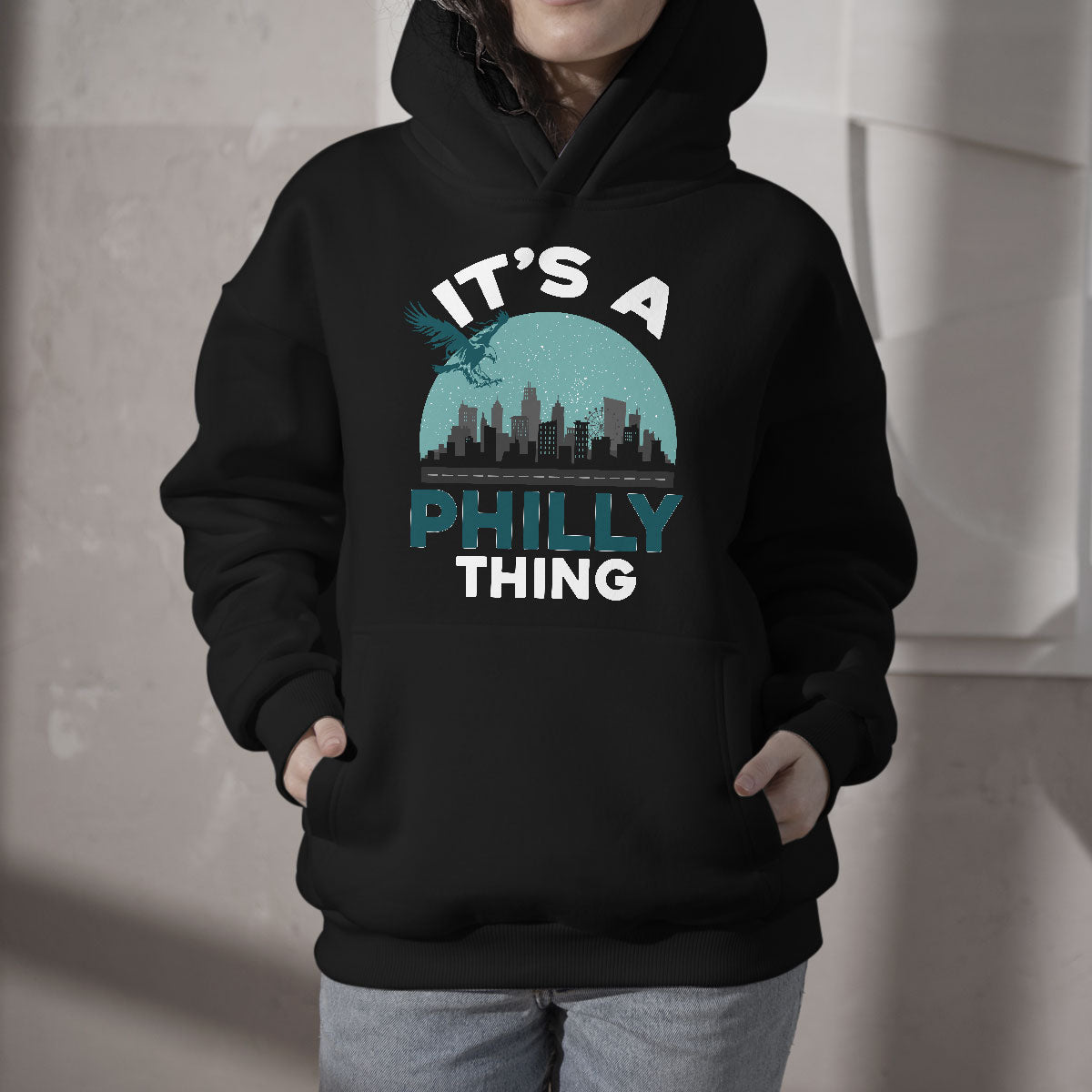 We Are From Philly And We Fight No One Like Us We Don't Care Hoodie - Wonder Print Shop