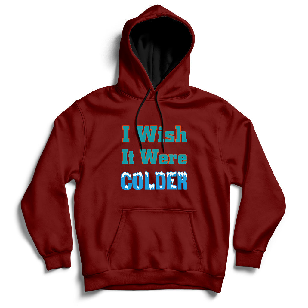Sarcastic Dolphins Coach I Wish It Were Colder Hoodie - Wonder Print Shop