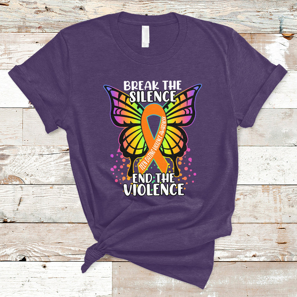 Break The Silence End The Violence Teen Dating Violence T-Shirt - Wonder Print Shop