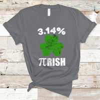 Pi Day St. Patrick's 3.14% Irish Funny Pirish Math Number Pi T Shirt - Wonder Print Shop