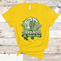 Chicago St Patrick's Day Chicago Flag Shamrock Irish Pride Celebrate T Shirt - Wonder Print Shop