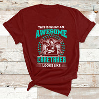 This Is What An Awesome Caretaker Looks Like T Shirt - Wonder Print Shop