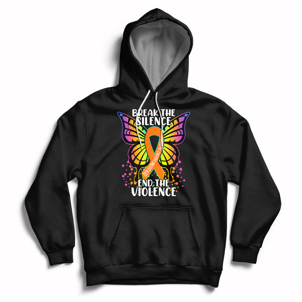 Break The Silence End The Violence Teen Dating Violence Hoodie - Wonder Print Shop