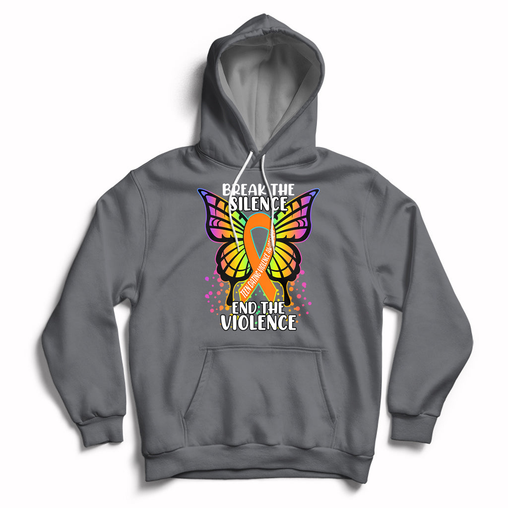 Break The Silence End The Violence Teen Dating Violence Hoodie - Wonder Print Shop