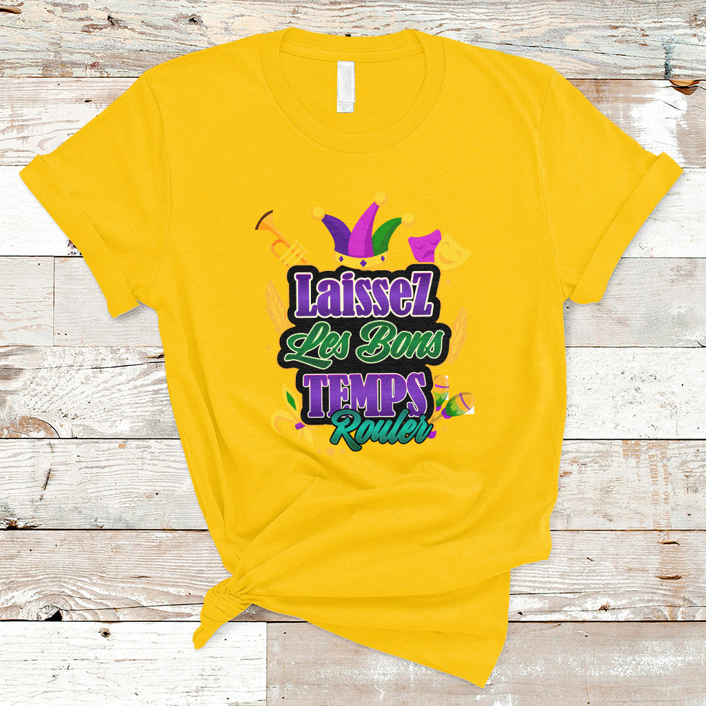 Laissez Les Bons Temps Rouler Mardi Gras New Orleans Parade T Shirt - Wonder Print Shop
