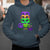 Peace Love Mardi Gras Mardi Gras Costume Carnival Mask Beads And Bling Hoodie - Wonder Print Shop