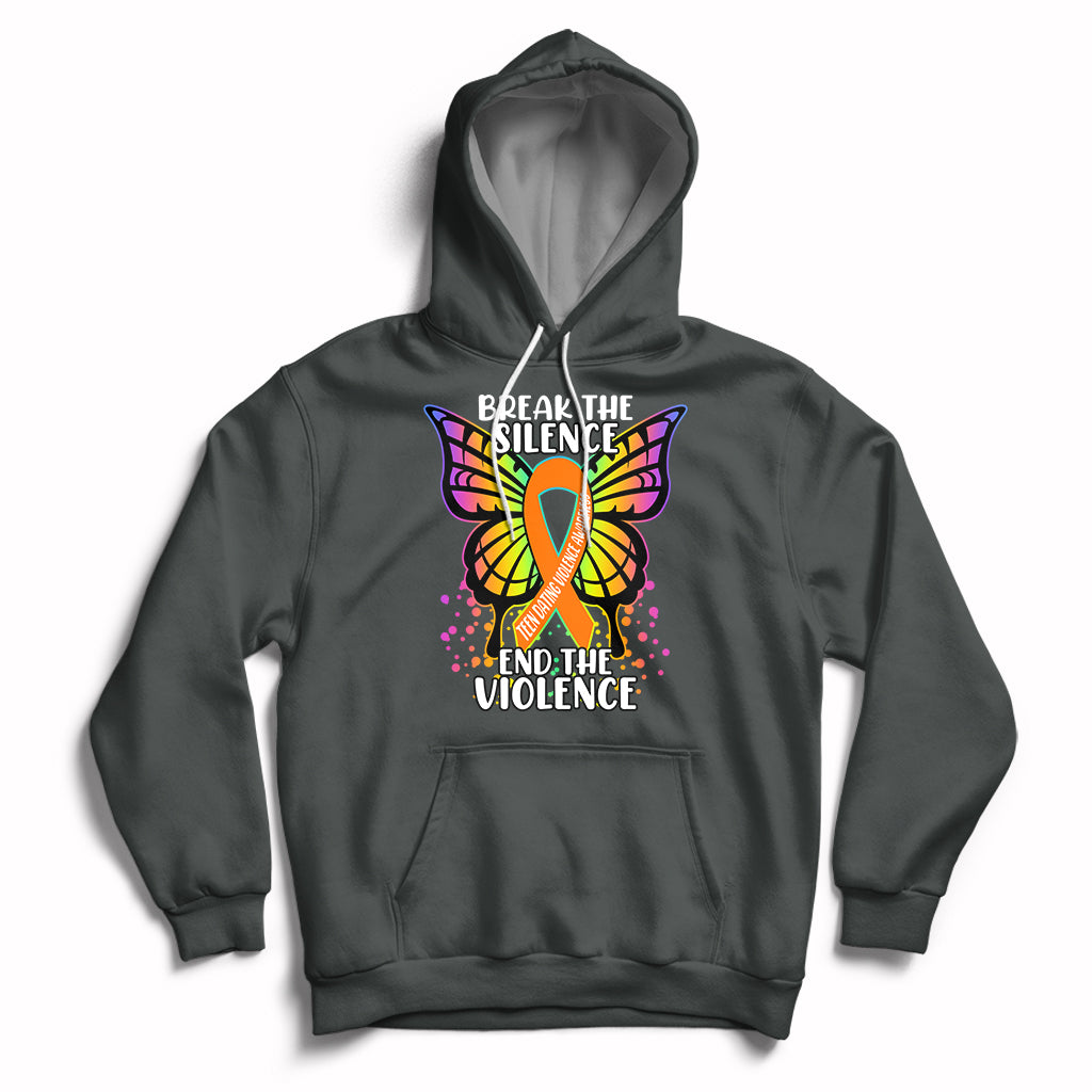 Break The Silence End The Violence Teen Dating Violence Hoodie - Wonder Print Shop