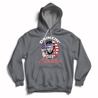Drinking Like Lincoln 4th of July Men Abraham American Flag Hoodie - Wonder Print Shop