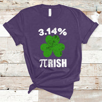 Pi Day St. Patrick's 3.14% Irish Funny Pirish Math Number Pi T Shirt - Wonder Print Shop