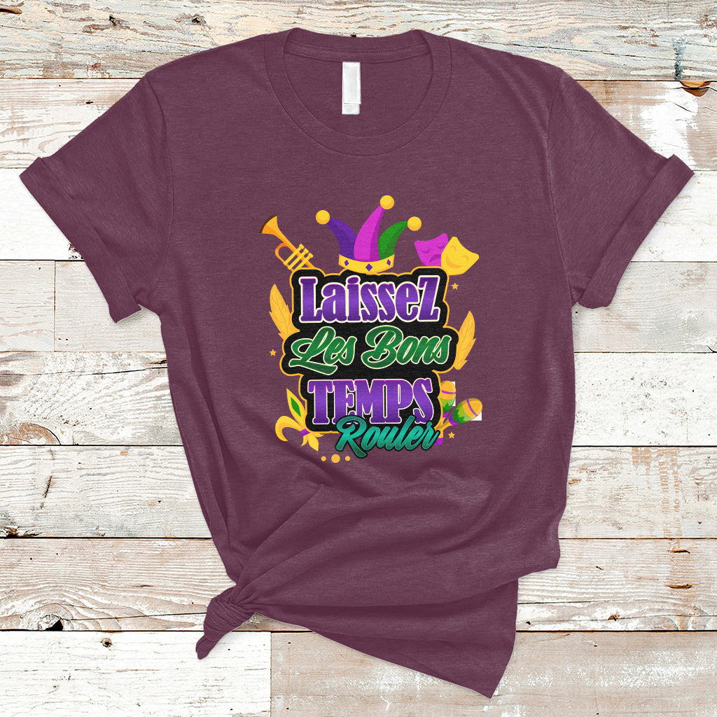 Laissez Les Bons Temps Rouler Mardi Gras New Orleans Parade T Shirt - Wonder Print Shop
