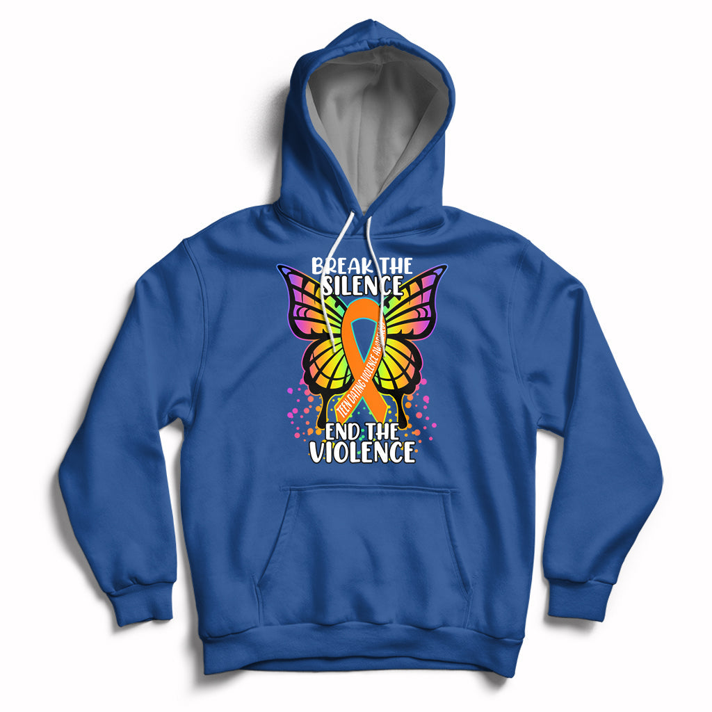 Break The Silence End The Violence Teen Dating Violence Hoodie - Wonder Print Shop