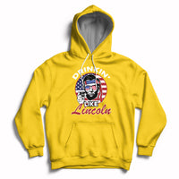 Drinking Like Lincoln 4th of July Men Abraham American Flag Hoodie - Wonder Print Shop
