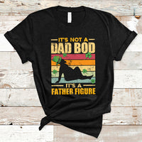 Vintage It's Not A Dad Bod It's A Father Figure Mardi Gras Funny Daddy T-Shirt - Wonder Print Shop
