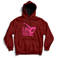 Yoga Saying Life Is Better Upside Down Dancer Gymnast Hoodie - Wonder Print Shop