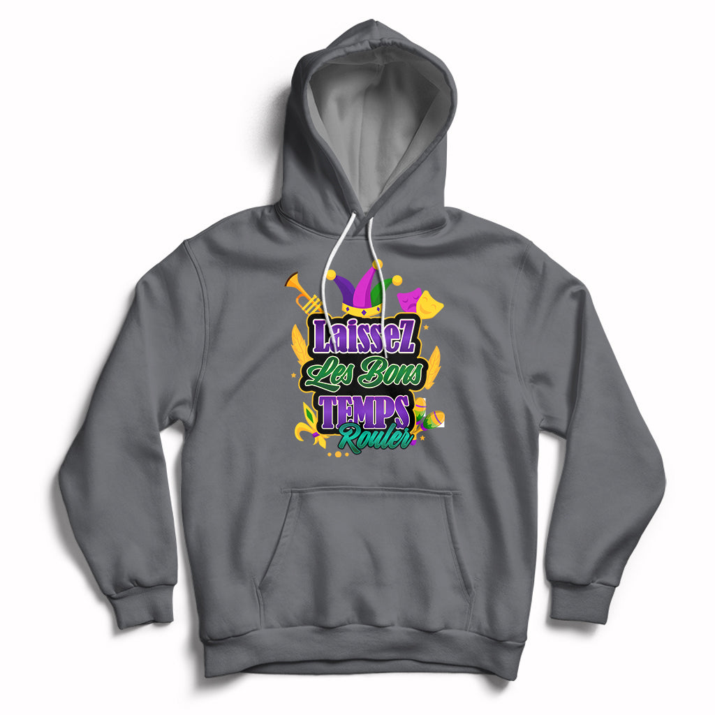 Laissez Les Bons Temps Rouler Mardi Gras New Orleans Parade Hoodie - Wonder Print Shop