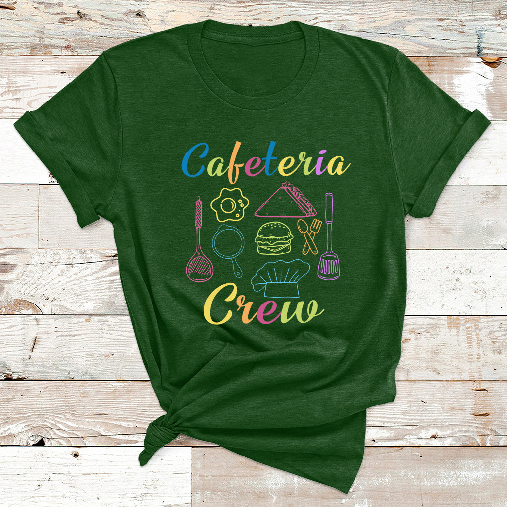 Cafeteria Crew Lunch Lady Squad Chef Cooking Staffs Worker T Shirt - Wonder Print Shop