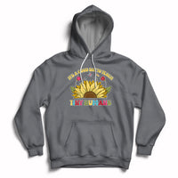 Charcoal gray kids sunflower graphic hoodie with front pocket and drawstring hood