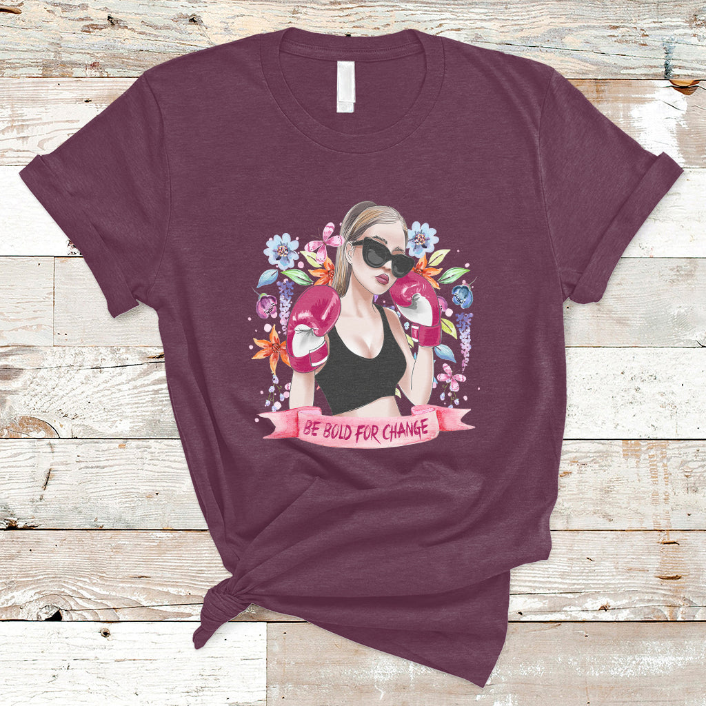 Be Bold For Change Grl Pwr Happy Women's Day 8th March Girl T-Shirt - Wonder Print Shop
