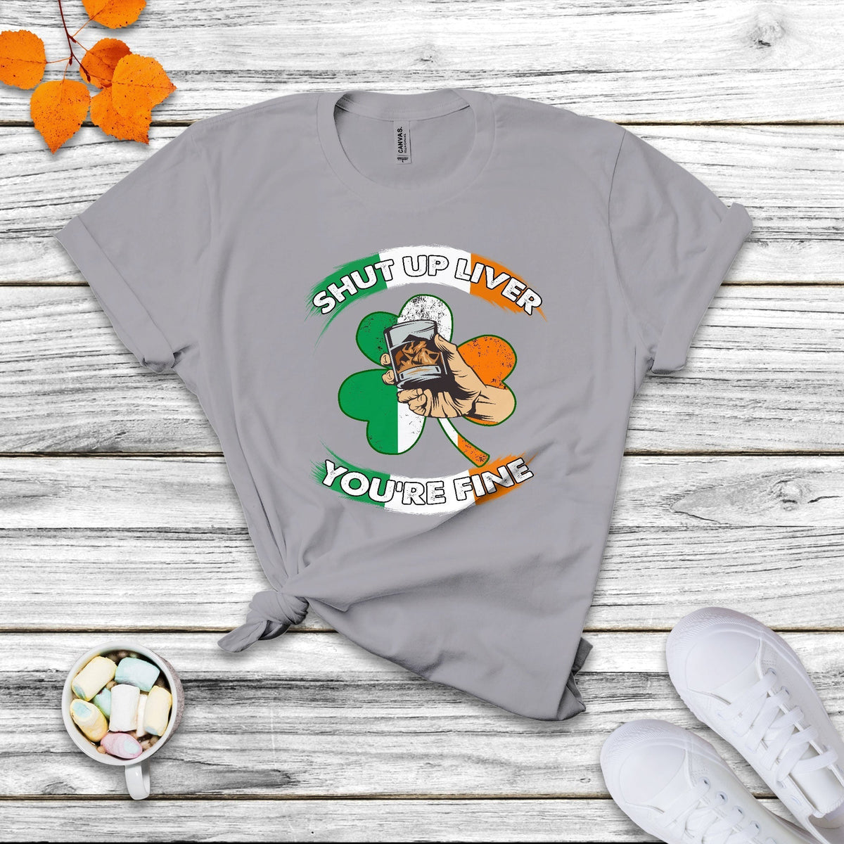 Shut Up Liver You're Fine Happy St.Patrick's Day Drinking Team Cruise Squad T Shirt - Wonder Print Shop