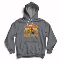 Vintage That's What I Do I Read Books And I Know Things Cat Reading Lover Bookworm Hoodie - Wonder Print Shop